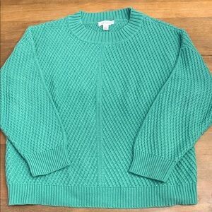 Treasure and Bond XL Green 100% Cotton Sweater